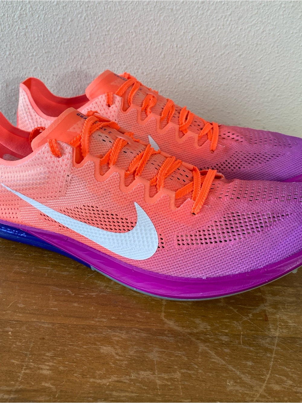 Nike ZoomX Dragonfly 2 Track Spikes Mango White IO0310-800 - Size 10